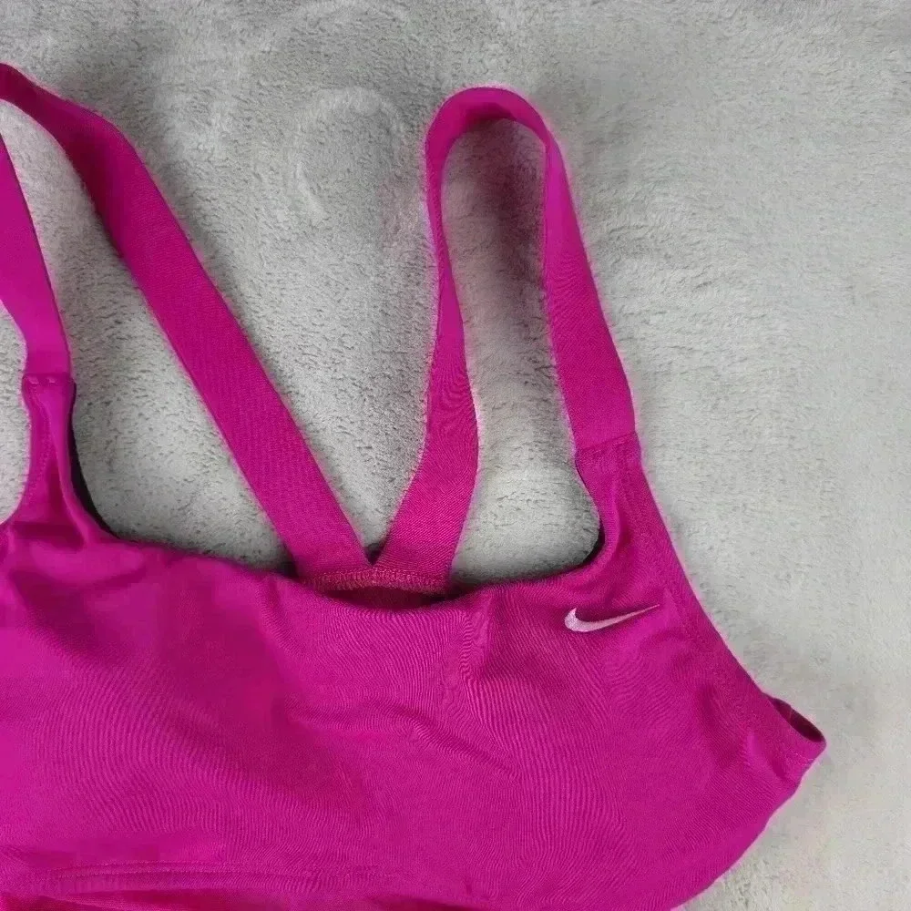 NWT Nike Swimsuit One Piece Women Med Pink Racerback MRSP 100$